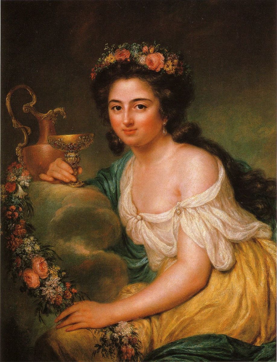 painting of Henriette Herz by Anna Dorothea Lisiewska